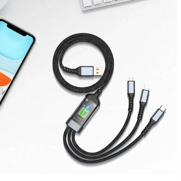 Compact and travel-friendly 100W charging cable for all devices
