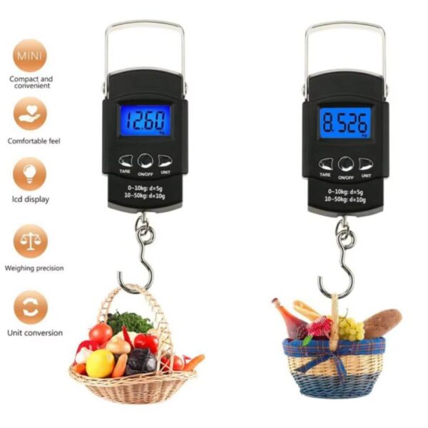 Digital luggage weighing scale with 50KG capacity