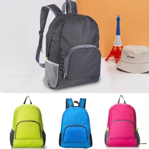 Multi-functional travel foldable bag in compact form