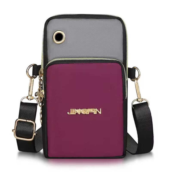Stylish women sling shoulder bag with multi-pocket design