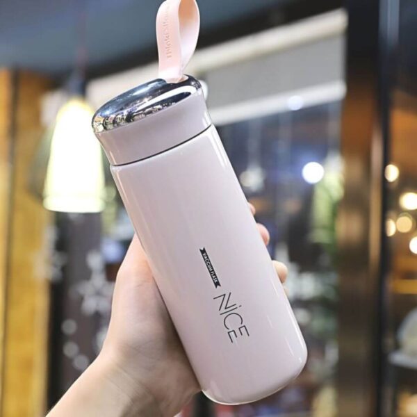 Glass water bottle for gym, office, school