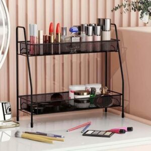 Multi-functional 2 tier storage rack for kitchen and bathroom
