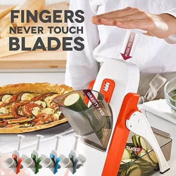 Brava vegetable slicer with multiple blades