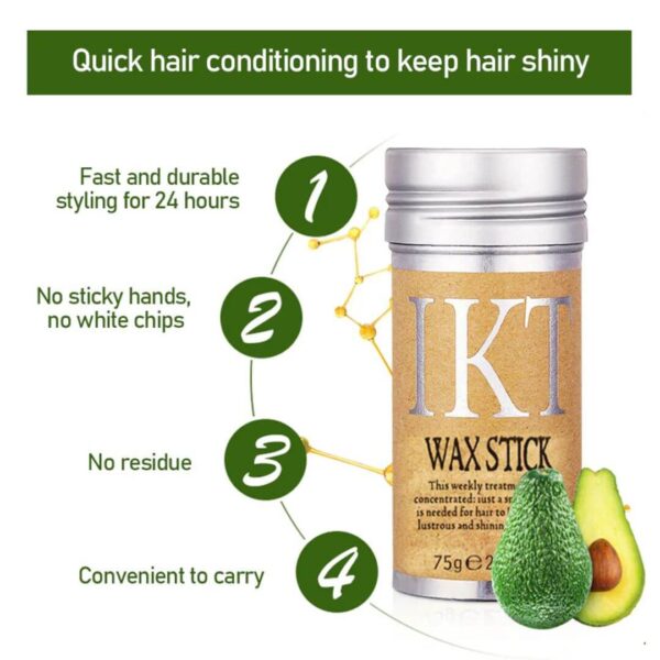 Compact and portable hair wax stick