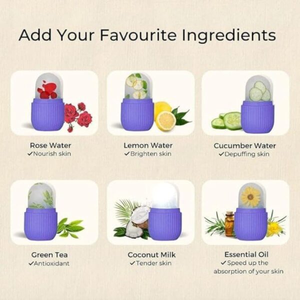 Reusable ice cube mold for face care
