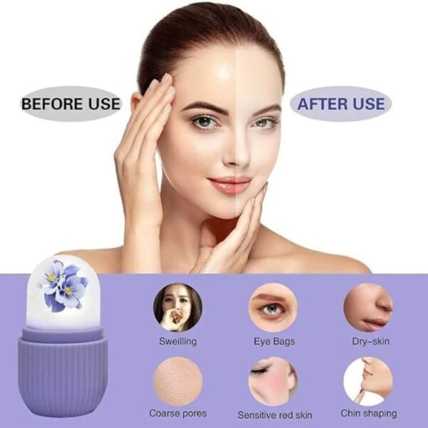 Skin tightening ice facial tool
