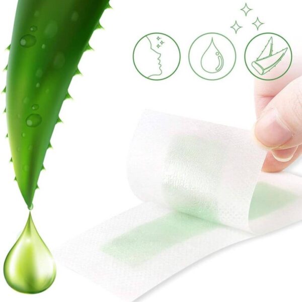 Wax strips for normal skin with easy grip