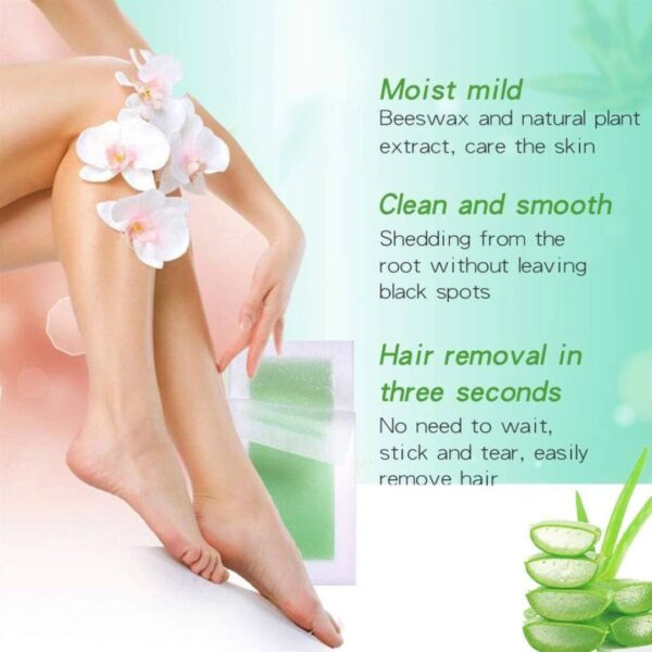 Hair removal wax strips for women